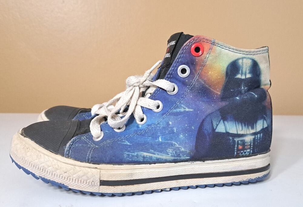 Skechers Star Wars Darth Vader High Top Shoes Boys 1.5 Come To The Dark Side
